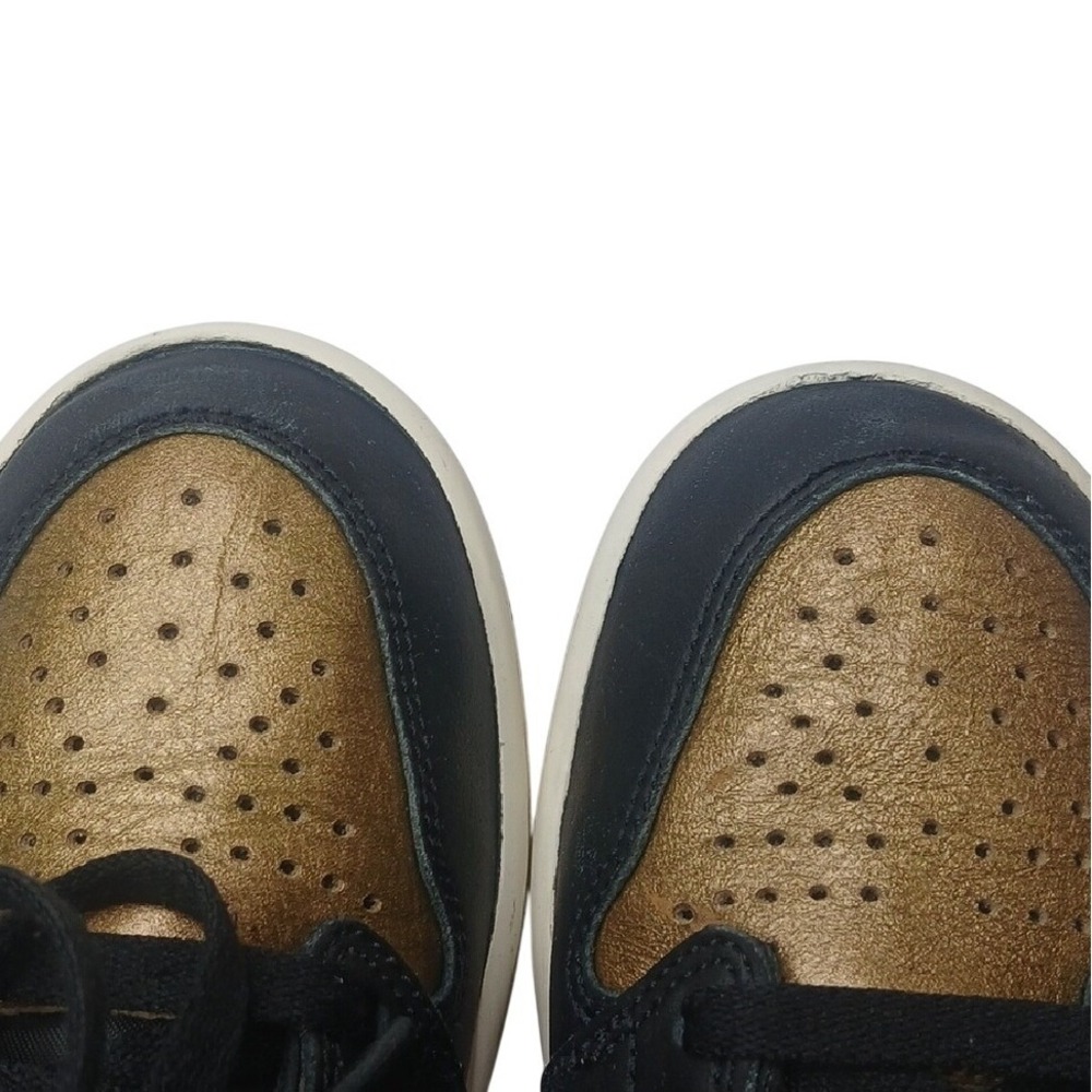 Nike Air Jordan 1 Retro High OG Mens Size 8 Black Gold‎ White DZ5485-071 - Picture 9 of 9